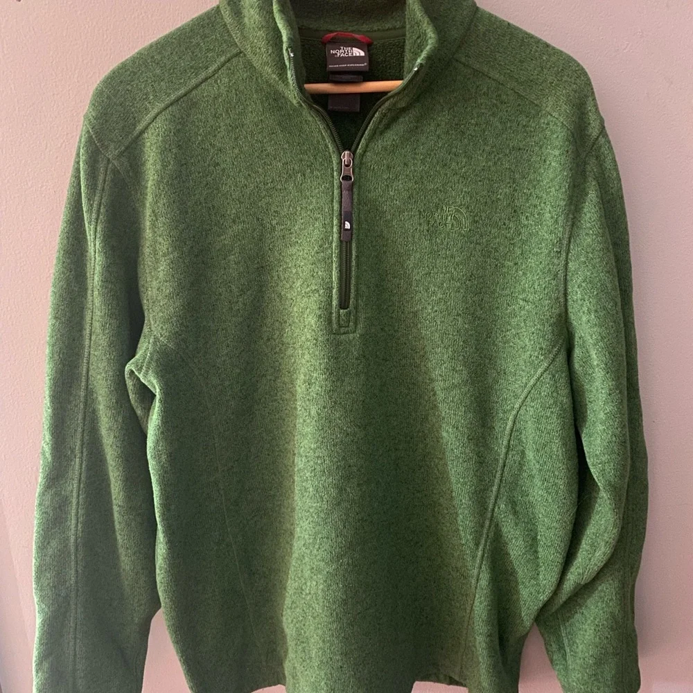 The North Face Men's Green Half-Zip Sweater